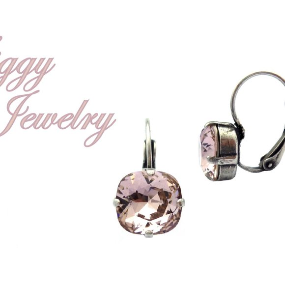 Swarovski® Crystal Earrings, Vintage Rose Drops - Picture 3 of 7